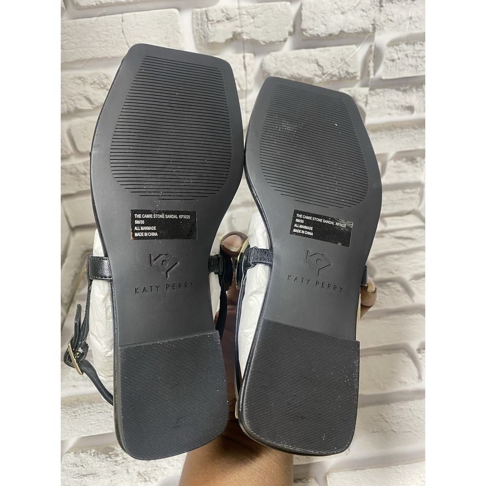 Katy‎ Perry Collections THE CAMIE STONE SANDAL in Black Women's Size 5M - Picture 9 of 9